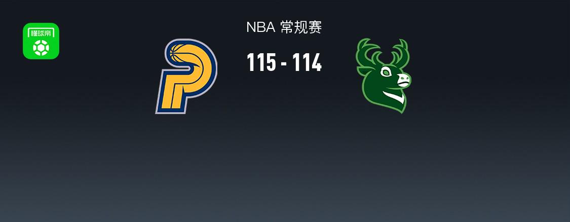 NBA戰(zhàn)報(bào)：步行者115-114險(xiǎn)勝雄鹿，西亞卡姆25+12+5